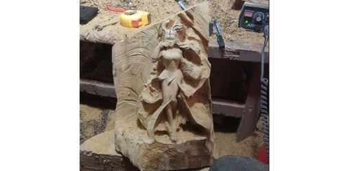 斗羅大陸 木工達人自制小舞手辦,材質為金絲楠木,上色卻引起爭議